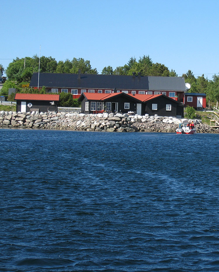 Luftbild der Ferienanlage Smøla